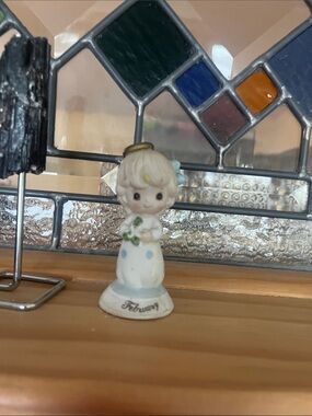 Precious Moments White Figurine - February 1983 vintage